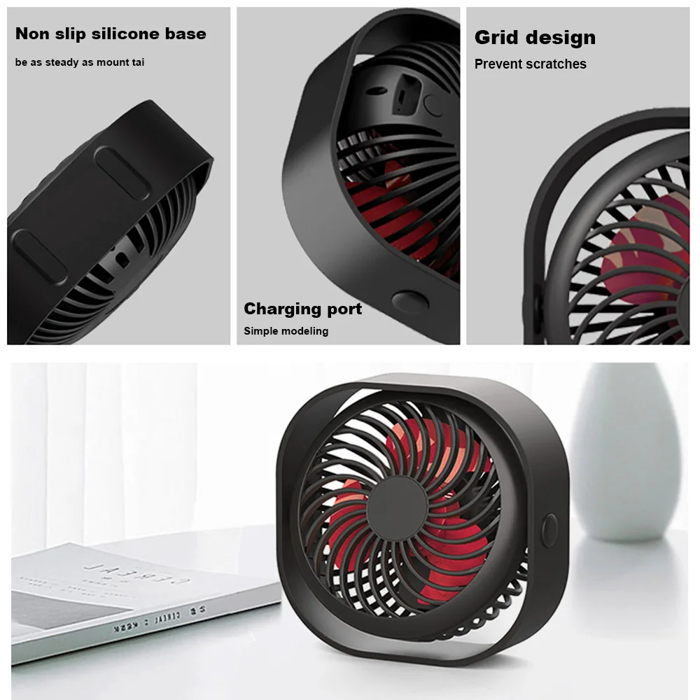 

New Adjustable USB Fan Cooler Cooling Mini Fan Portable 3 Speed Super Mute Cooler for Office Cool Fans Car Home Notebook Laptop