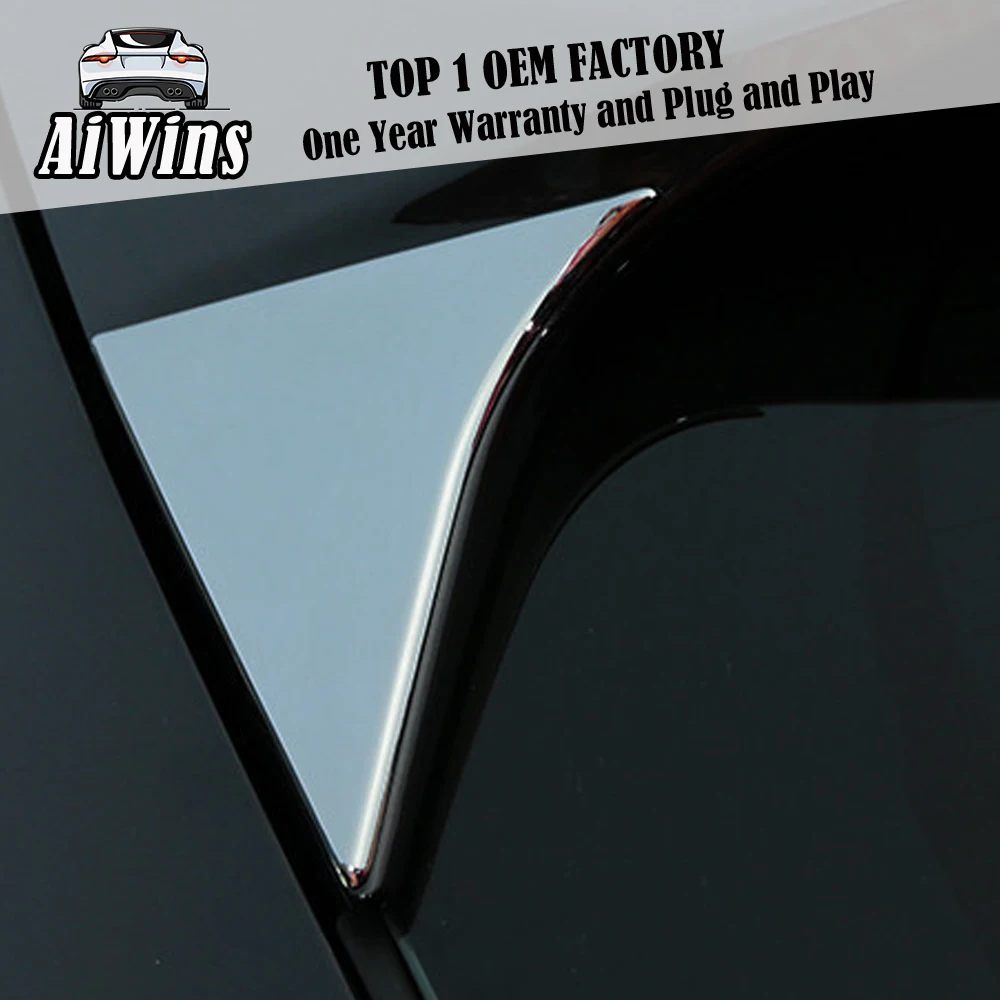 2 шт. автомобильный Стайлинг ABS хром заднее окно боковое крыло покрытие Наклейка