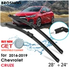 Щетки стеклоочистителя для лобового стекла автомобиля, автомобильные аксессуары для Chevrolet CRUZE 28 дюймов + 24 дюйма 2016-2019