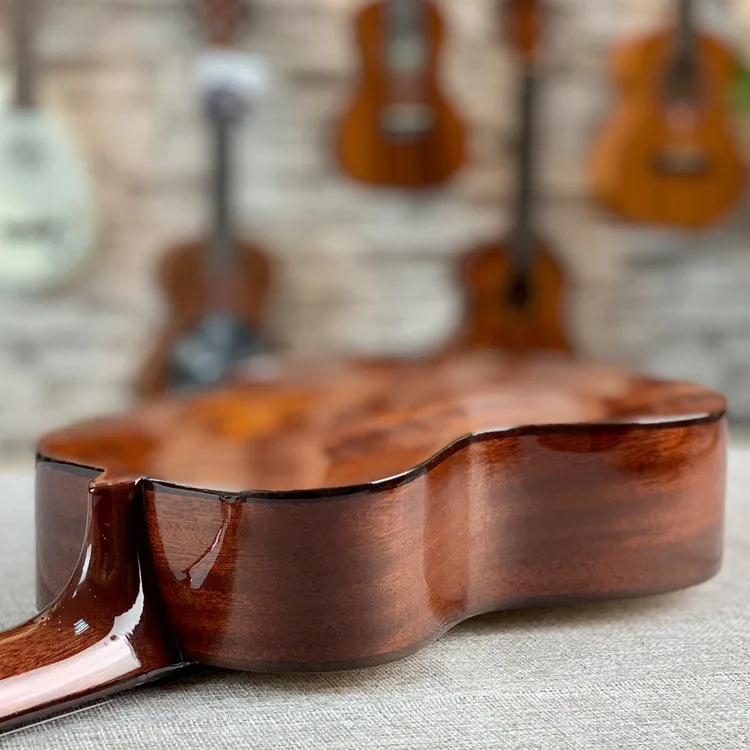 volle feste fichte mahagoni ukulele konzert tenor 23 26 zoll elektrische gitarre ukelele schwarz 4 strings guitarra uke picea asperata free global shi