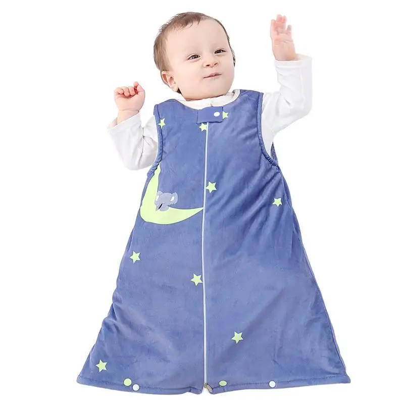 XL MICHLEY/детский спальный мешок унисекс, переносное одеяло для новорожденных, спальный мешок, мягкая фланелевая Пеленка, спальный костюм без рукавов для 0-3 лет - Цвет: XL