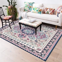 ethnic style geometric decoration living room rug european style purple retro printed pattern carpet home fashion area floor mat