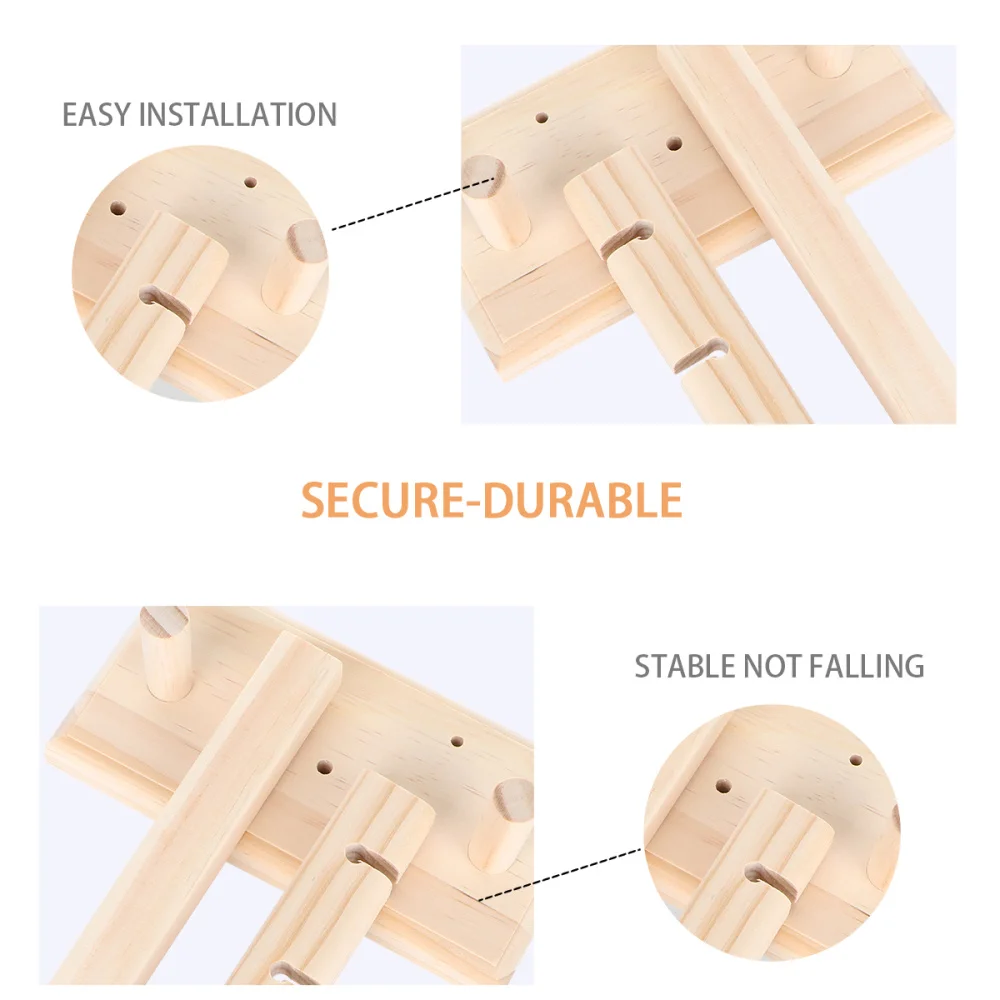 Креативная однотонная деревянная гарнитура витрина для ушей