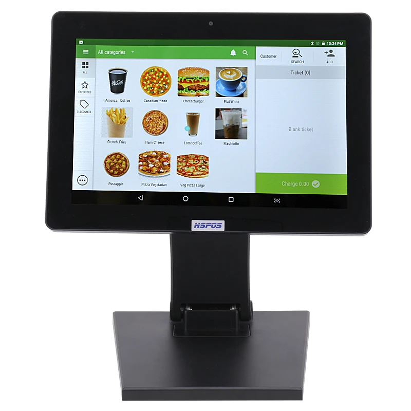 12 дюймовый сенсорный экран табель ПК Android POS машина с Bluetooth WIFI интерфейс HS T121