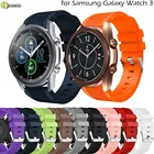 Ремешок силиконовый спортивный для смарт-часов Samsung Galaxy Watch 3, 45 мм, 41 мм