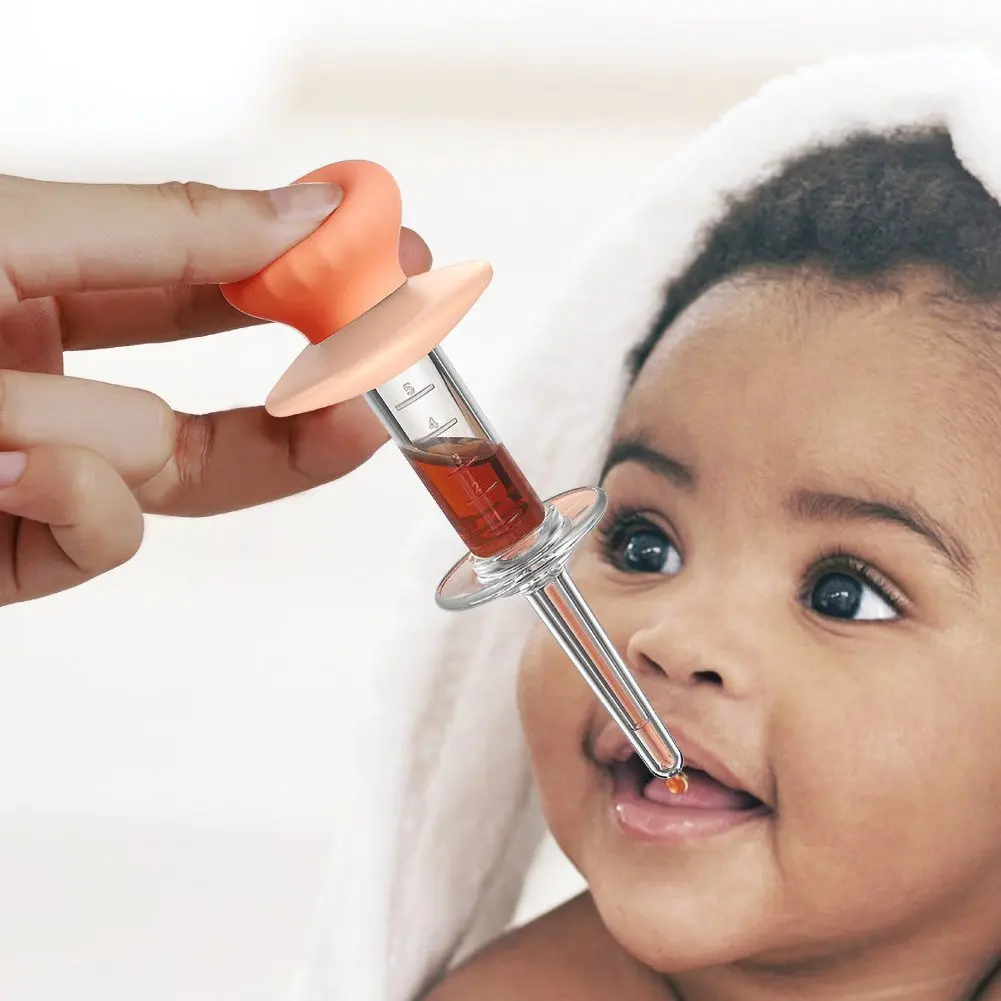 

Baby smart medicine dispenser Feeding Utensils Transparent Pacifier Needle Feeder Squeeze Medicine Dropper Dispenser For Kids
