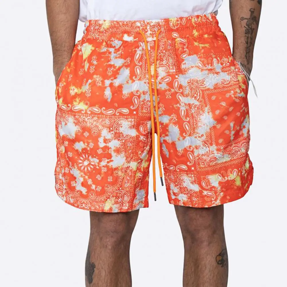 

Men Shorts Beach Shorts Cashew Print Drawstring Men Loose Mid Rise soft and breathable Short Pants Vacation Summer 2021