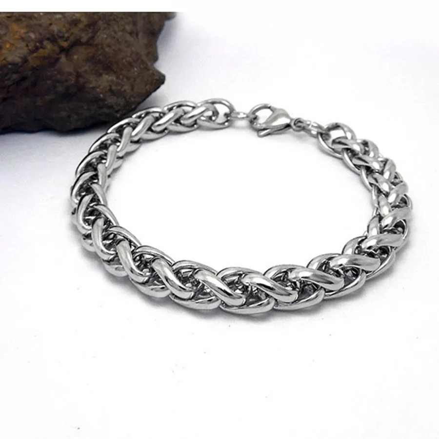 Мужской браслет-цепочка браслет из нержавеющей стали в стиле панк 2019 | Украшения