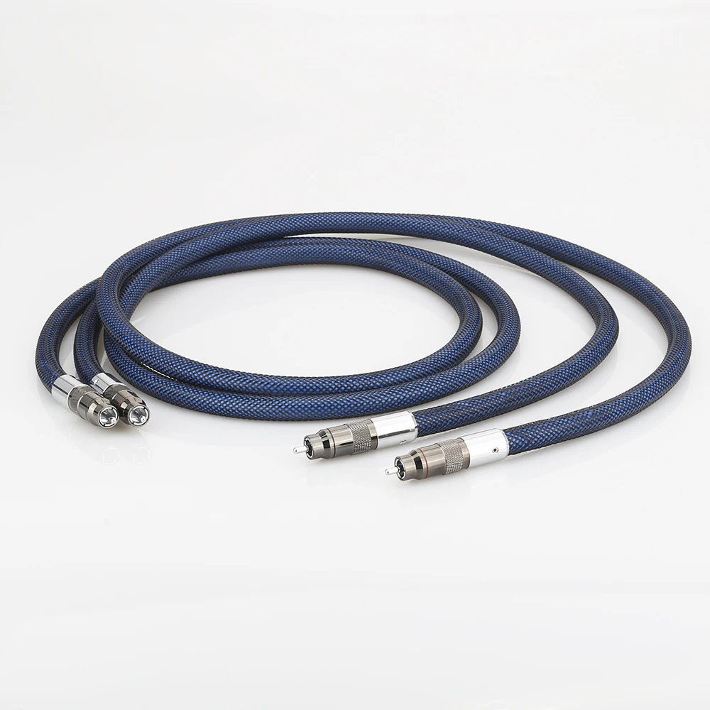 Аудиокабель с посеребренным разъемом RCA Hi Fi аудио аналоговый свинцовый PHONO