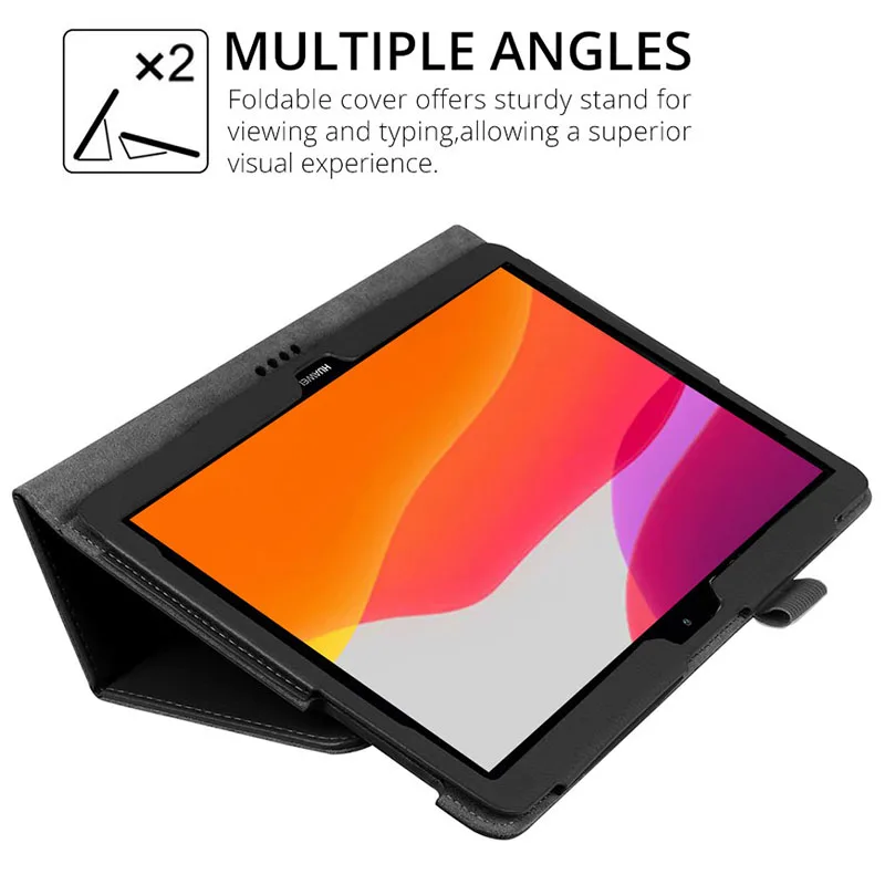 

Tablet case for Huawei MediaPad T3 10 9.6inch AGS-W09 L09 smart Flip Stand pu Leather protective for Honor Play Pad 2 9.6" case