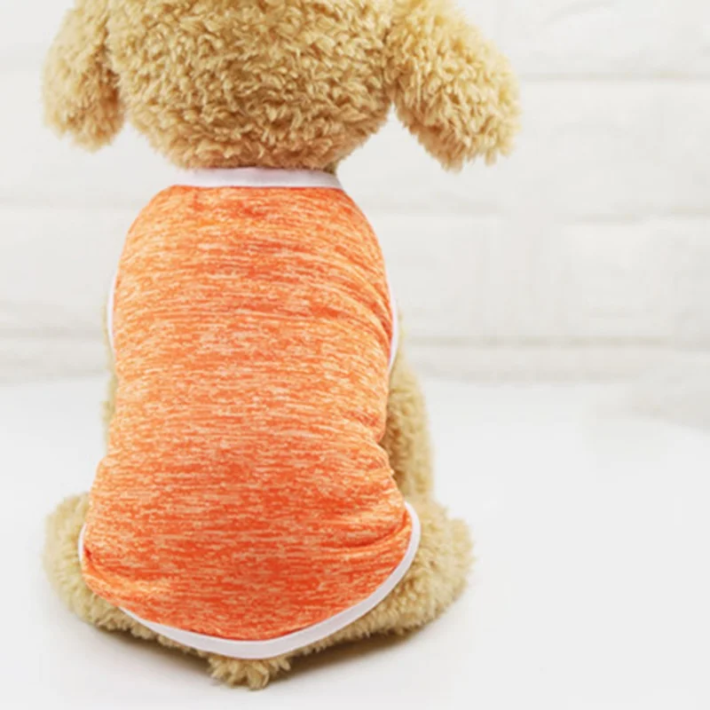 2018 Dog Clothes Spring Breathable Stain-Resistant Models For Thin Classic Soft Outfit Summer Vest Clothing Pet | Дом и сад
