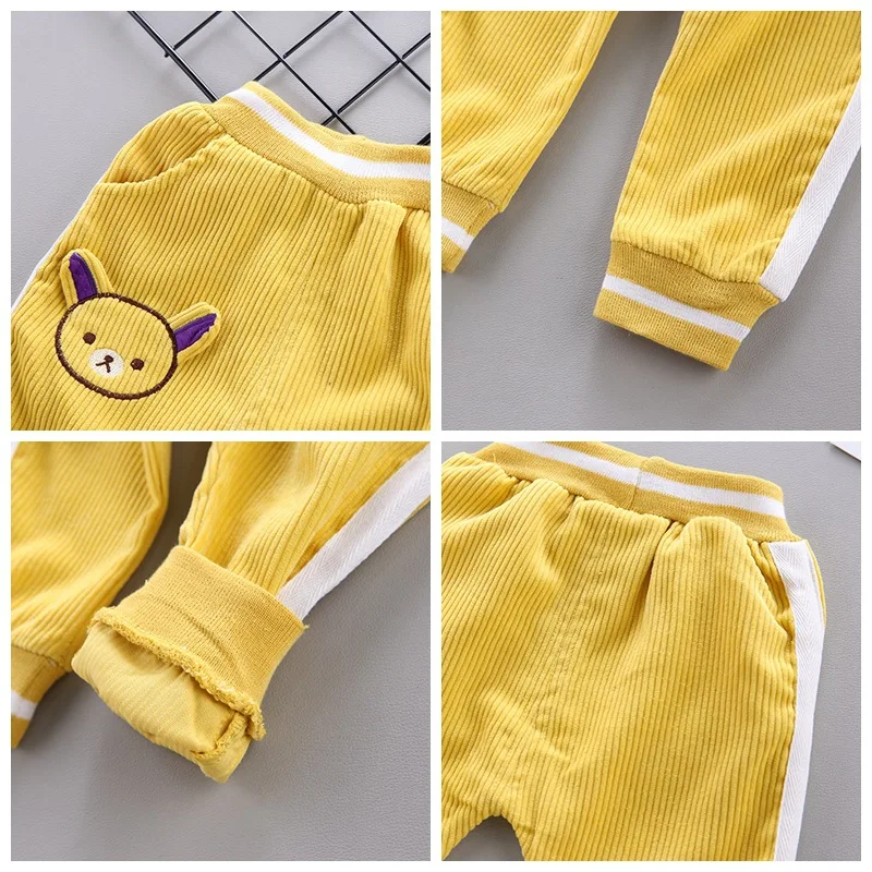 Комплекты одежды для малышей рубашки + штаны модный костюм новый детский