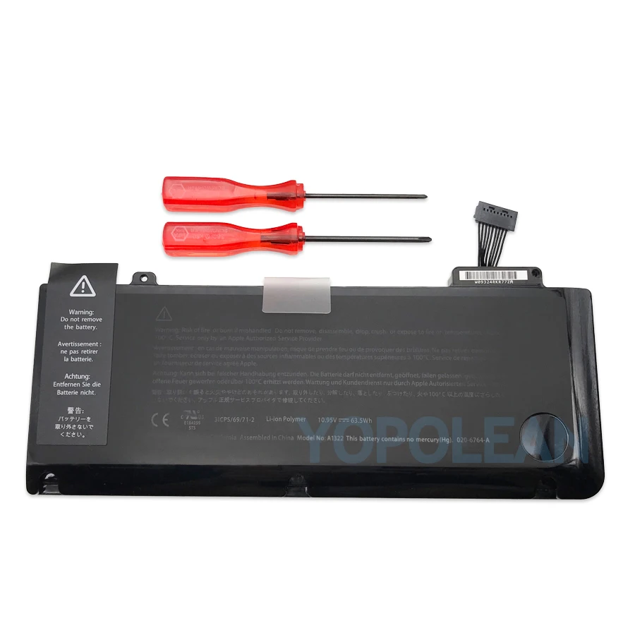 Новый аккумулятор для ноутбука A1322 Macbook Pro 13 &quotA1278 10 95 V 63.5Wh 2009 2010 2011 2012|Аккумуляторы