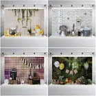 Деревянный фон для фотосъемки реквизит воздушные шары для вечевечерние Фотофон искусственная лоза цветок кукла Дети День рождения