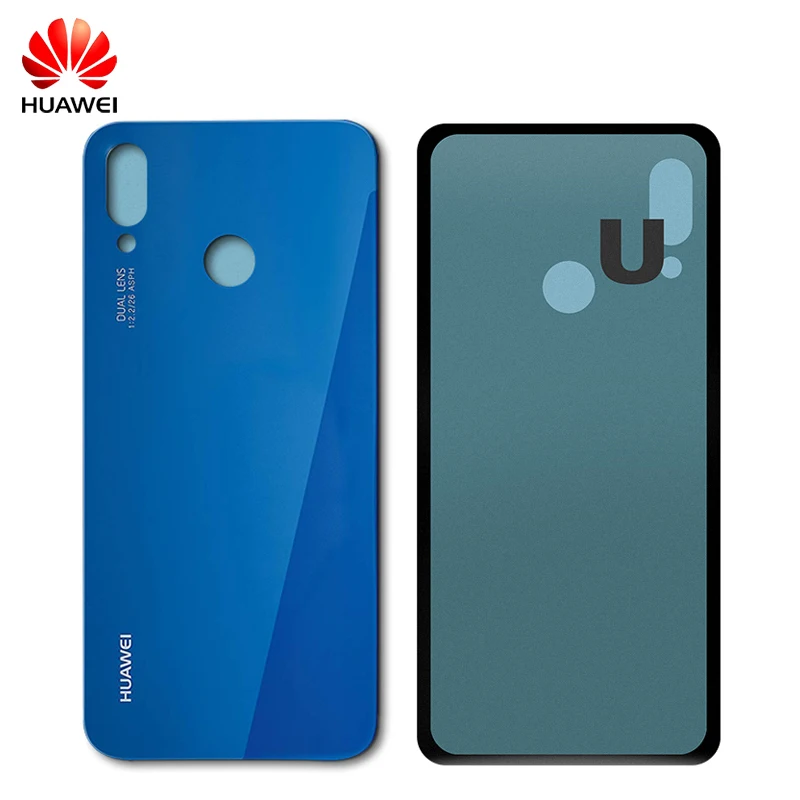 Huawei Задняя крышка батареи Стекло с объективом камеры для P20 Lite Nova 3e задняя дверь корпус панель Замена крышки