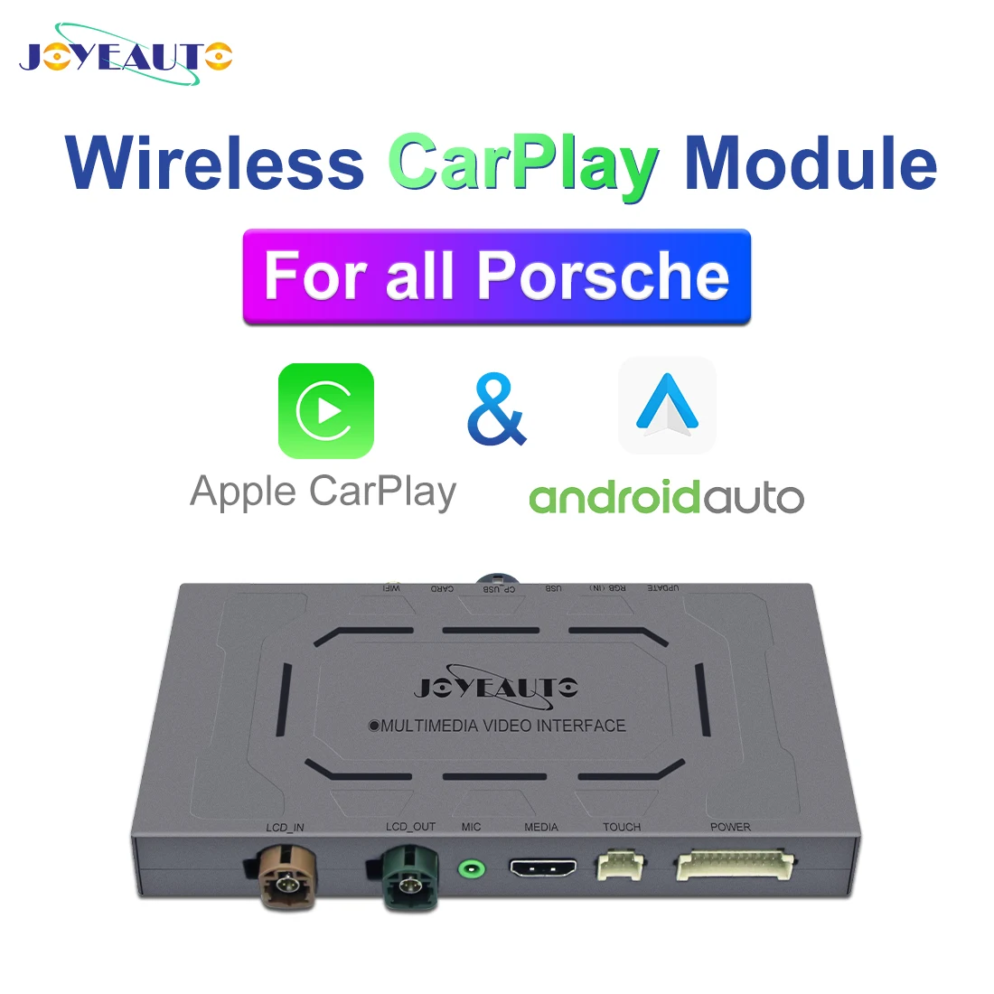 $377.99 JoyeAuto for Porsche 911 991 Cayenne Macan Panamera Bosxter Cayman 2010-2018 Wireless Apple Carplay Android Auto Mirrorlink Box