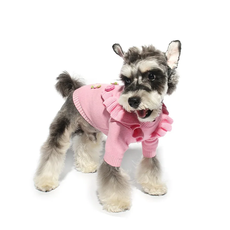 

Pet Thick Coat Dog Clothes Pink Two-legged Dog Clothes