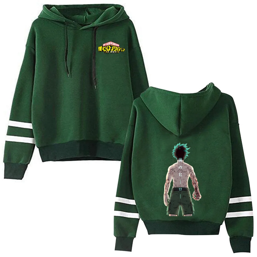 

Harajuku My Hero Academia Unisex Streetwear Japanese Anime Izuku Midoriya Printed Men's Casual Hoodie