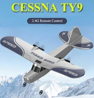 large cessna 2 5ch 2 4g gyroscope easy to operate rc aircraft fixed wing glider led drone anti fall epp foam model kids toy gift