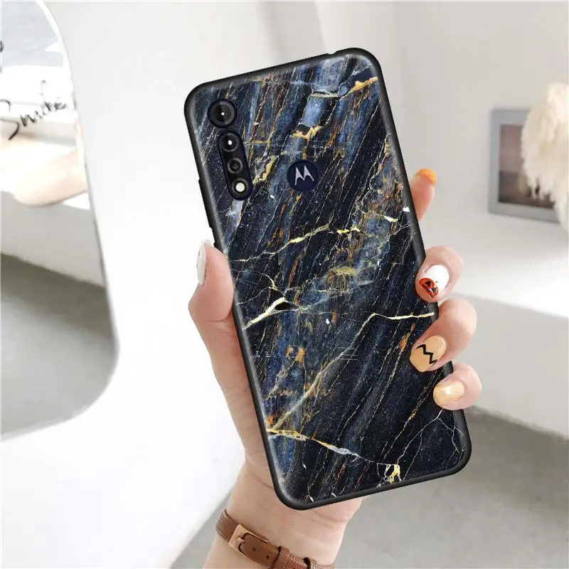 fashion marble case for motorola moto g8 play g 5g power lite e6s stylus one hyper edge fusion plus tpu phone cover free global shipping