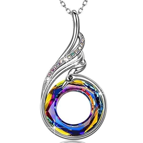 Модная богемная Nirvana Ожерелье Феникса для женщин Сделано с волшебным кристаллом 2