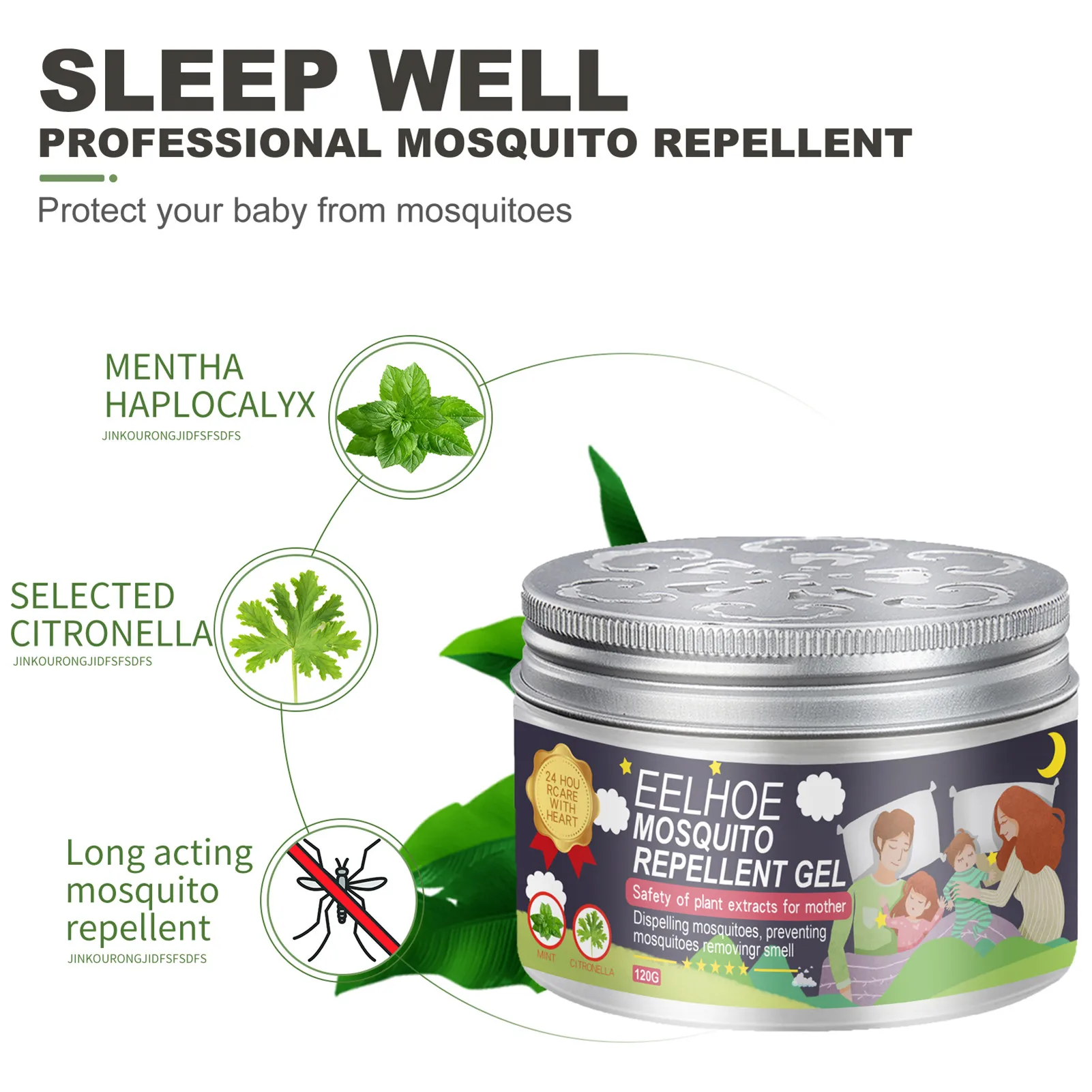 

Mosquito Repellent Gel Safe Bug Repellent Itch Relief Gel Indoor And Outdoor Anti-mosquito Bites And Insect Repellent Gel Cream
