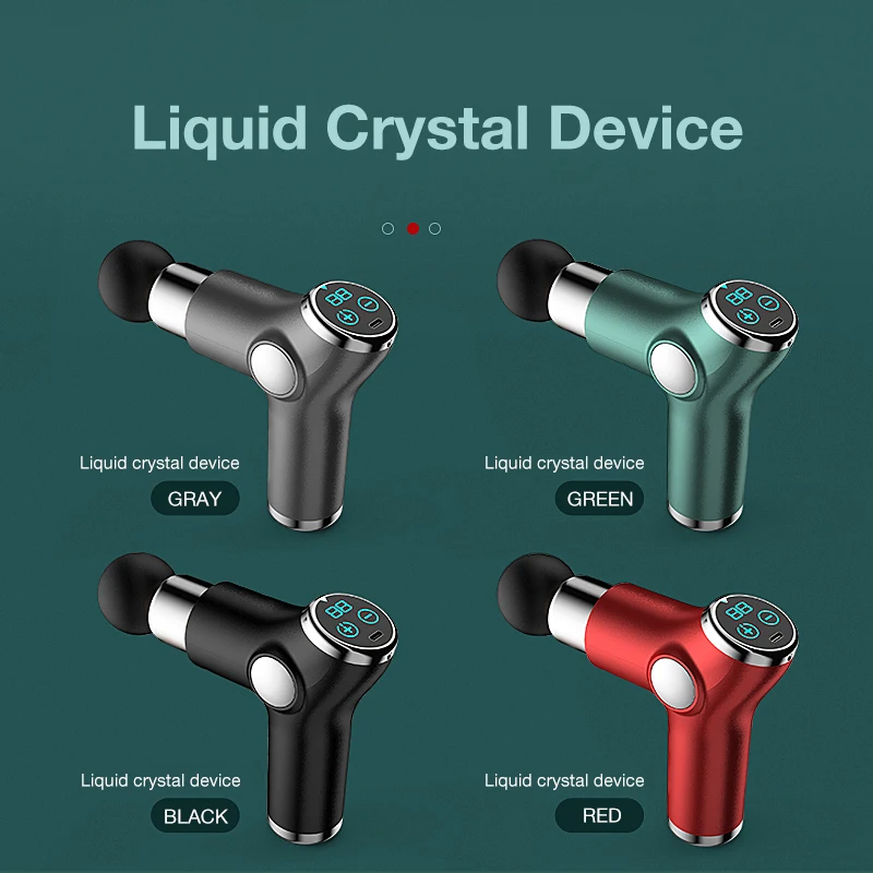 

Массажный пистолет MUKASI с ЖК-дисплеем, портативный массажер для мышц шеи, терапия боли, массаж тела, релаксация, облегчение боли