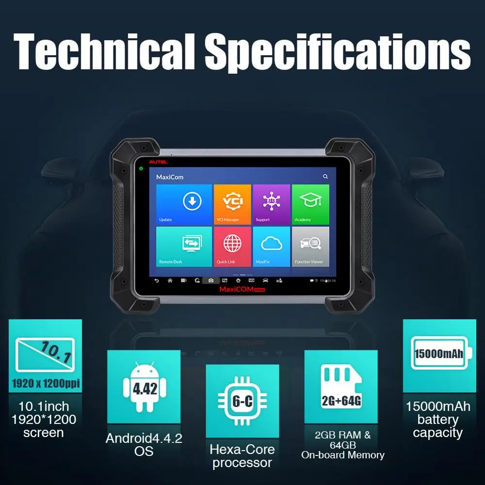 Autel MaxiCOM MK908 OBD2 автомобильный сканер ECU тестер подключения J2534 как Maxisys PRO MS908P OBDII