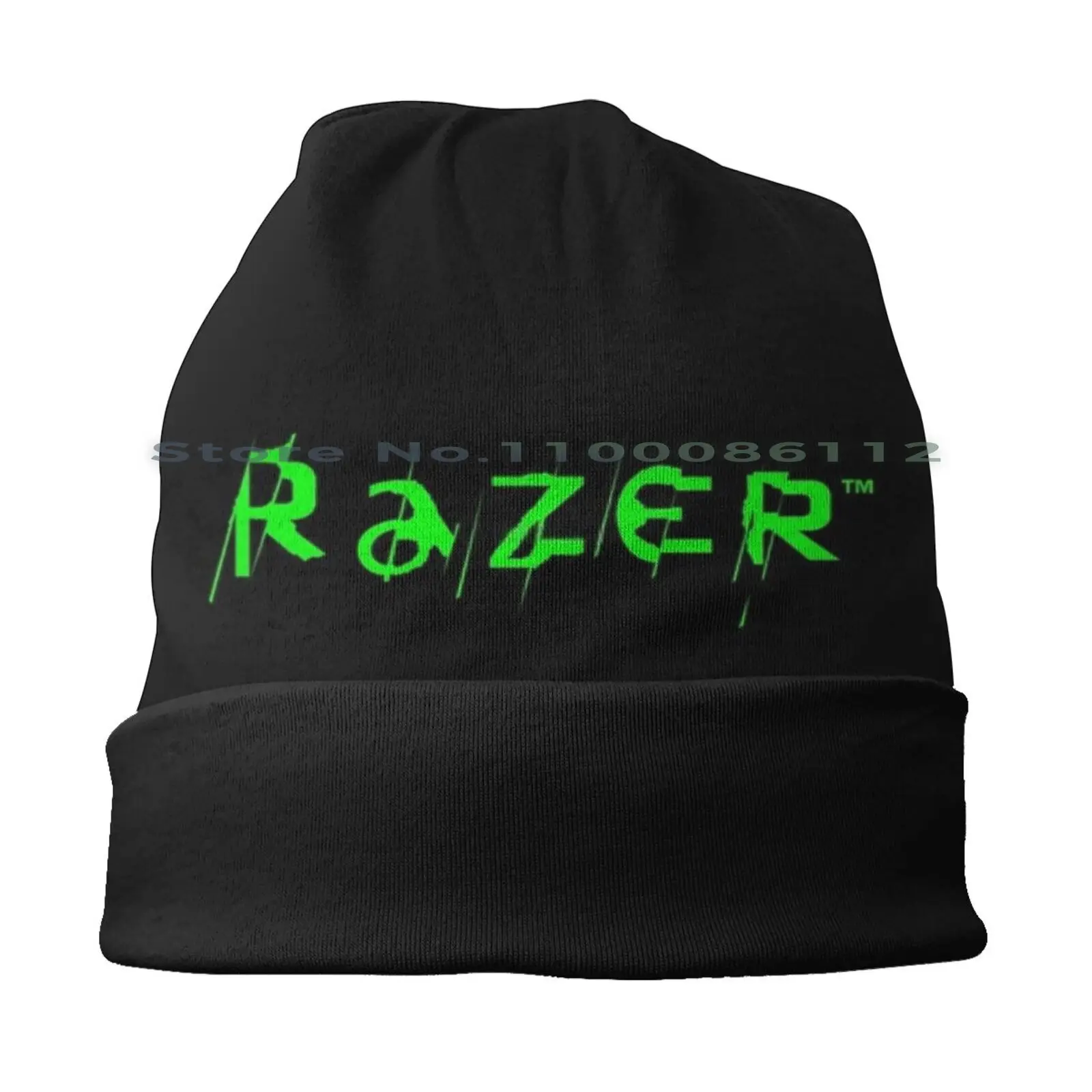 Шапка-бини Razer вязаная шапка для игр зеленая без козырька подарок Повседневная