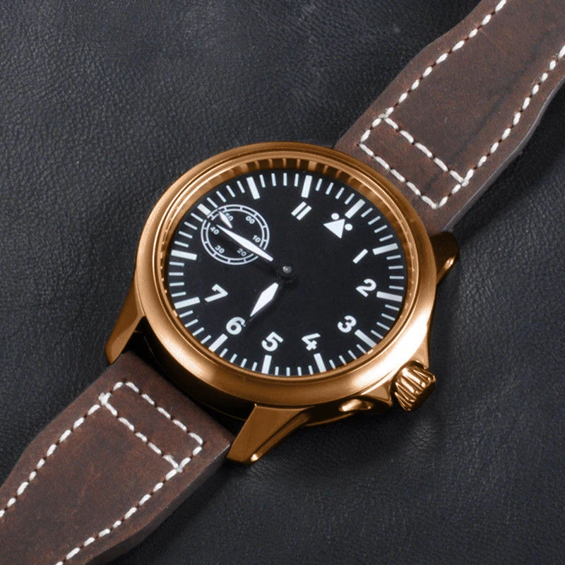 Роскошные Механические Мужские часы с ручным заводом corgтеле 45 мм ST3600 черный