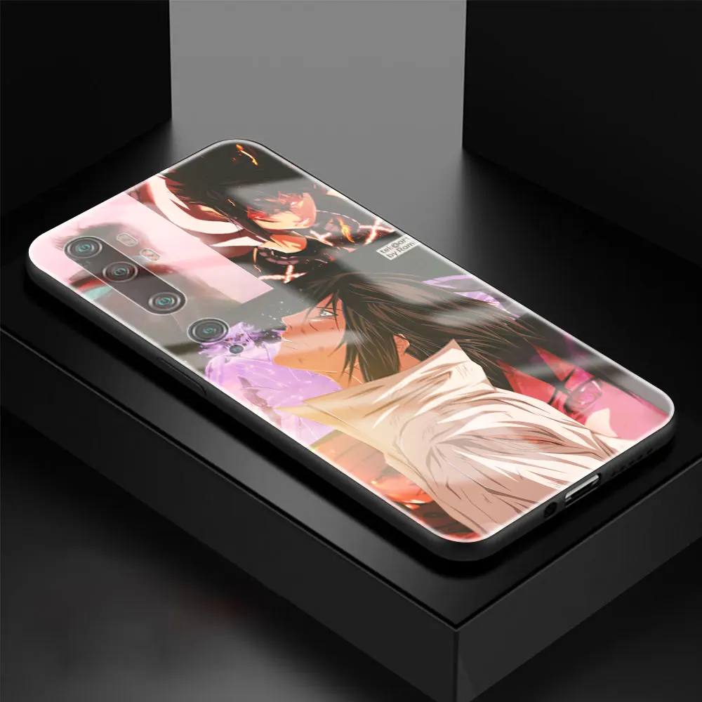 

Japan Naruto Tempered Glass Phone Case for Mi 11 Poco X3 NFC X2 M2 M2 9T 10T Pro CC9E Note 10 Lite Back Cover Coque Shell Bag