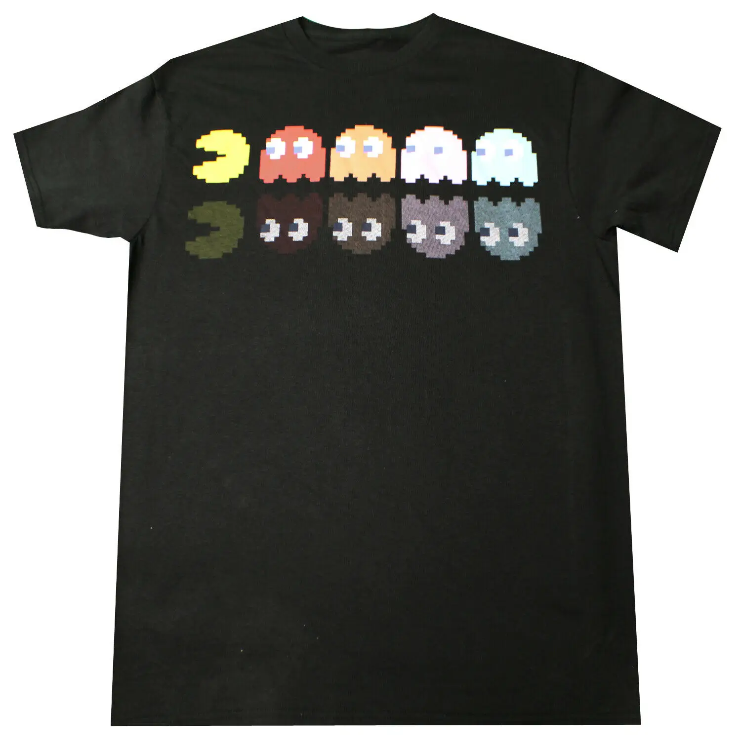 PACMAN CHASE футболка Черная Мужская видео игровая Футболка взрослый геймер Топ |