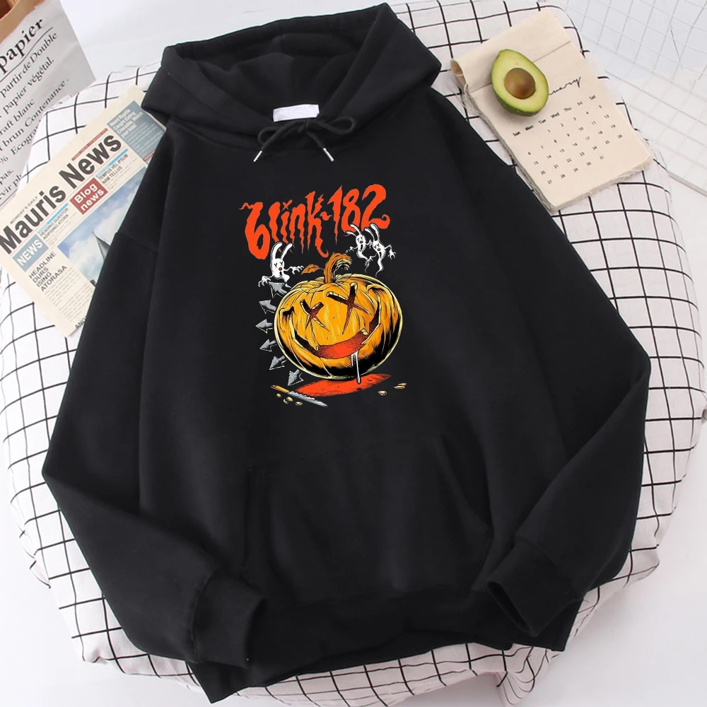 

Blink 182 Pumpkin Halloween Style Print Male Hoodie Warm Brand Tracksuit Comfortable Casual Hoody Oversized Fleece Mens Hoodies
