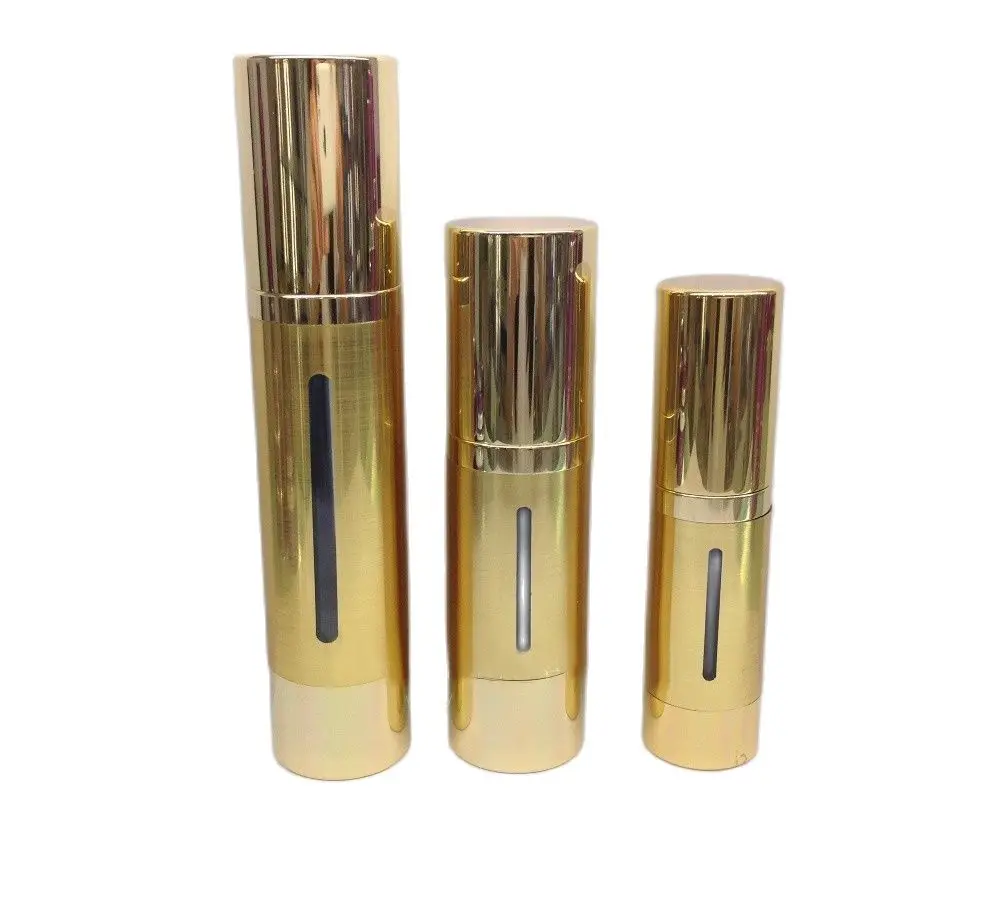 50 мл Серебряная/Золотая безвоздушная бутылка для