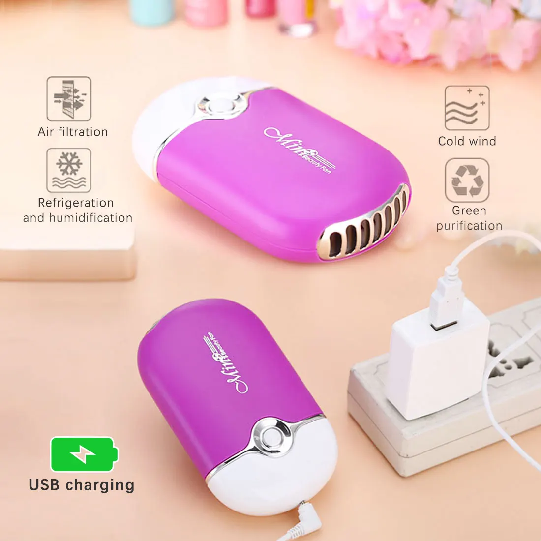 Мини-вентилятор для ресниц портативный с USB-портом 1 шт. | Красота и здоровье