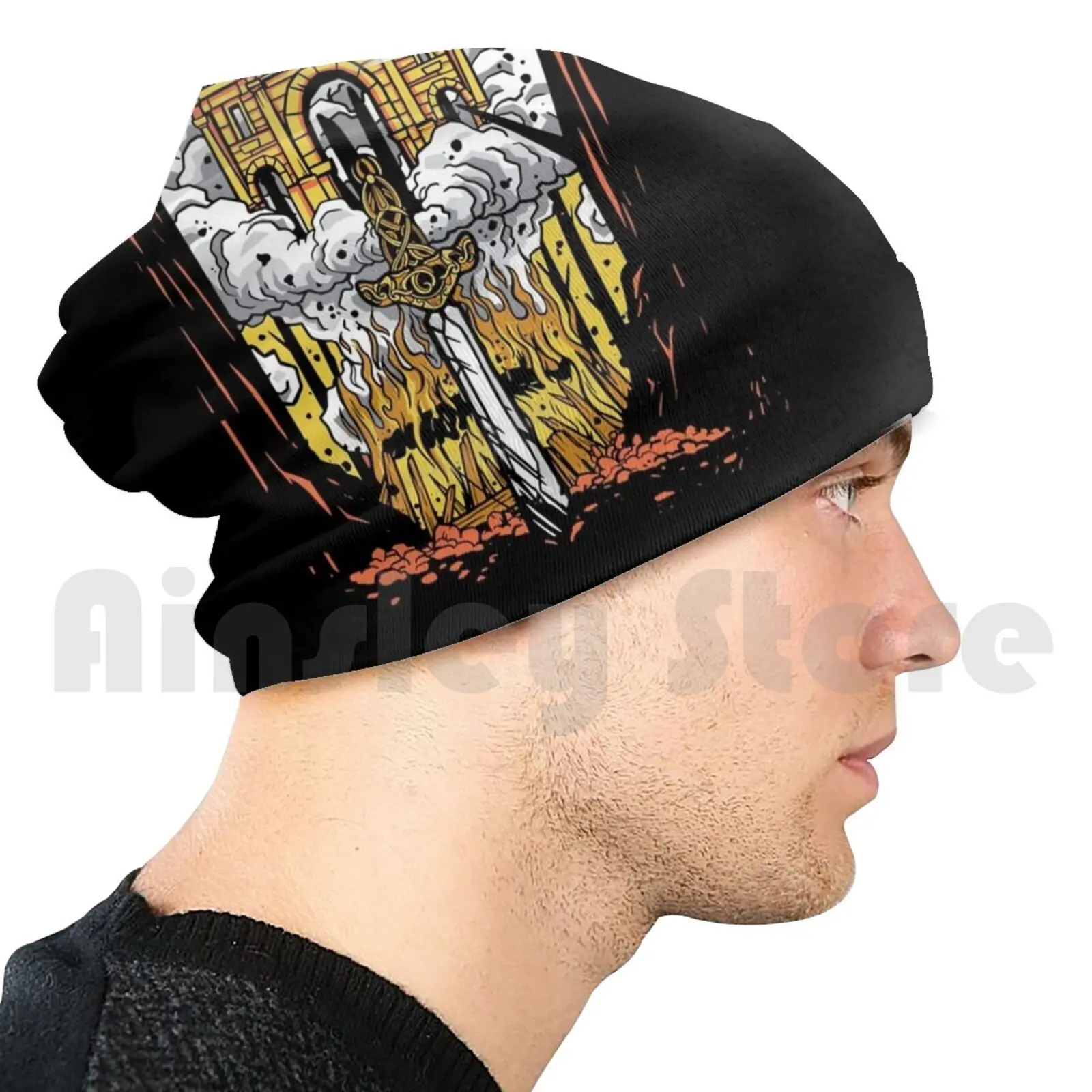 Погребальная шапочка викингов Кепка с принтом сделай сам скандинавский стиль
