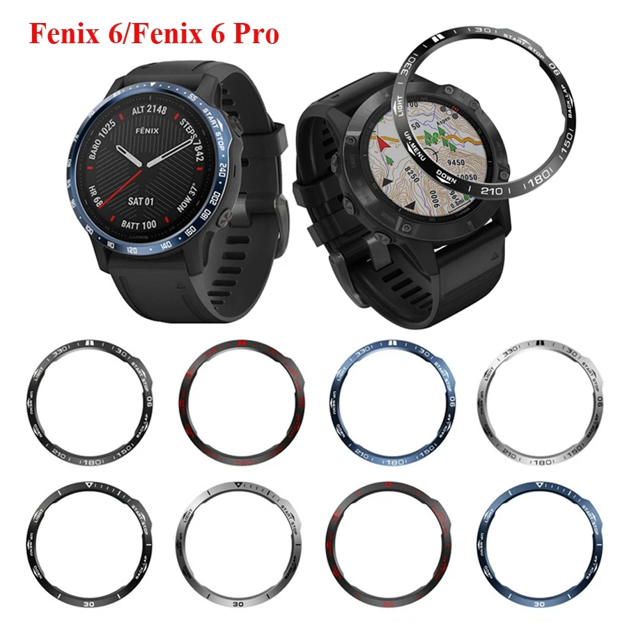 Металлическое кольцо JKER с защитой от царапин для Garmin Fenix 6/Fenix 6 Pro|Смарт-аксессуары|