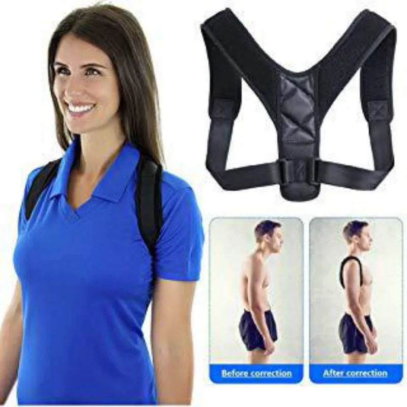 

Adjustable Back Posture Corrector Support Belt Breathable Posture Corrector Spine Back Shoulder Support Back for Women Men