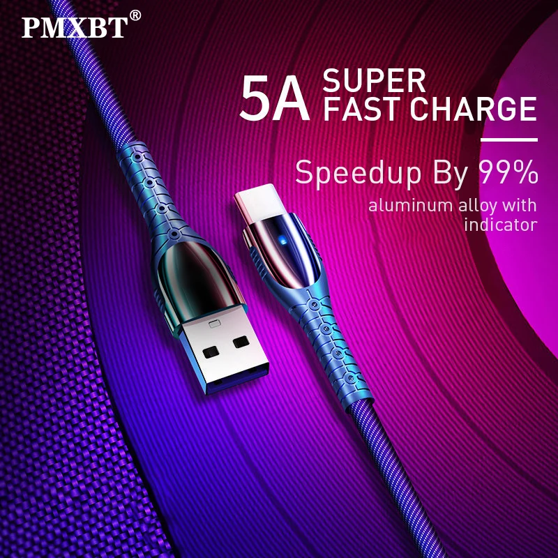 Кабель USB Type-C 5A для Huawei P30 Pro P20 Lite 3A кабель Micro быстрая зарядка Samsung S6 Xiaomi передачи