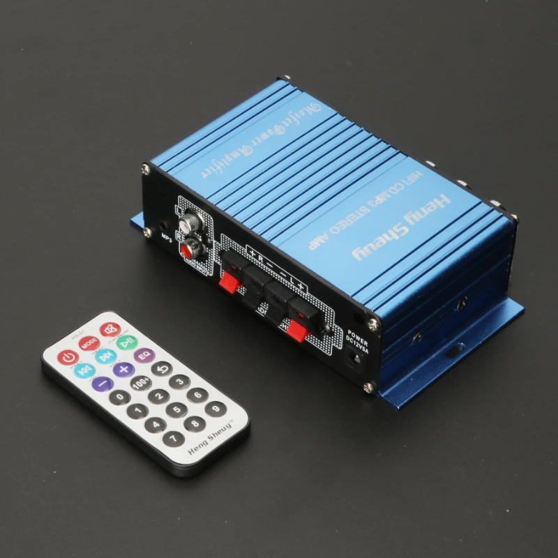 

KYYSLB 30W*2 DC12V TF HS-9004 Mini Car Amplifier Inserted SD Card U Disk USB/MP3 Small Home Audio Amplifier Computer TV
