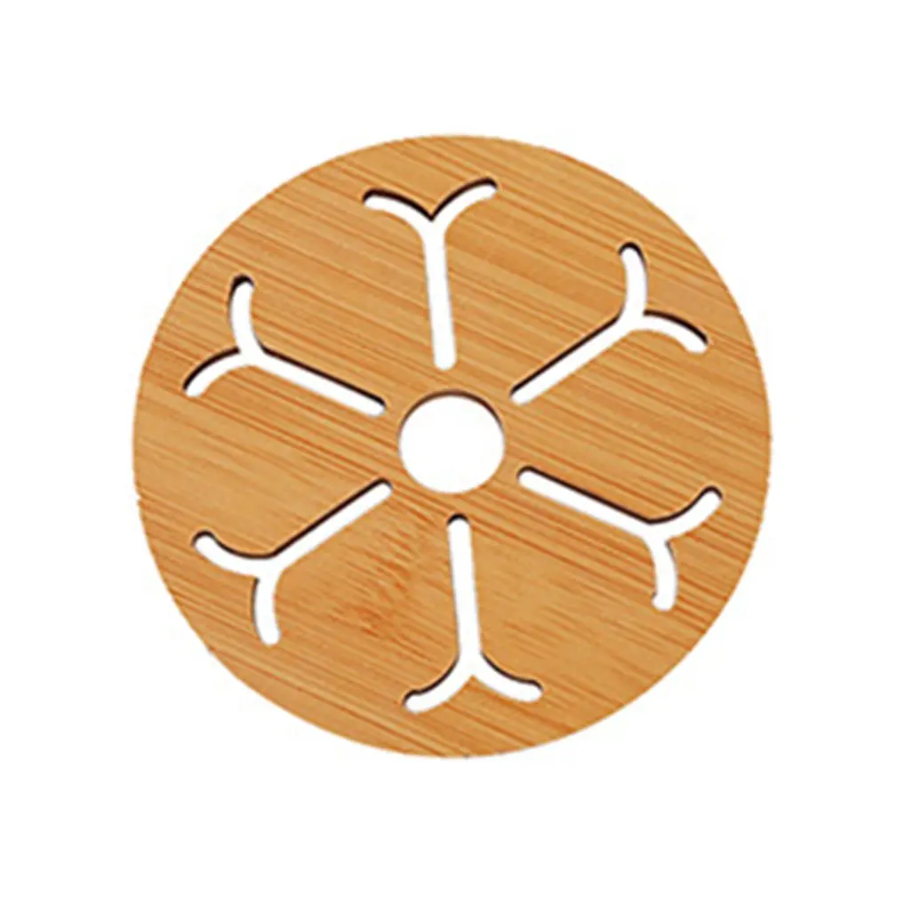 Экологически чистый полый деревянный анти горячий изоляционный коврик