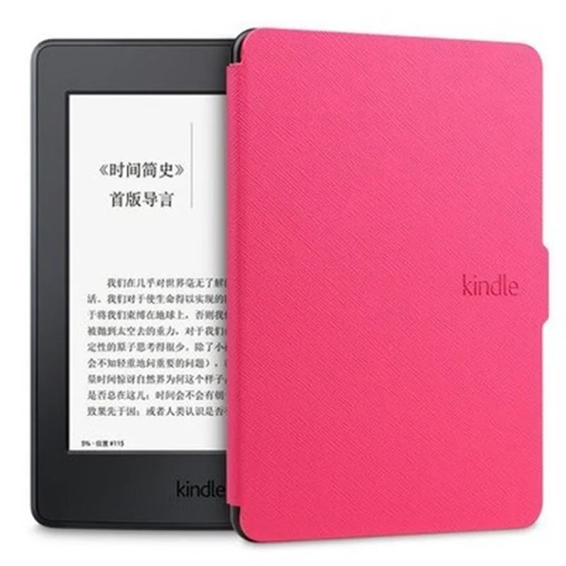 Rose red Магнитный смарт-чехол для Amazon Kindle 8th Gen модель 6' чехол для планшета чехол для электронной книги для Kindle 8th с автоматическим пробуждением/спящим режимом - Цвет: Rose red