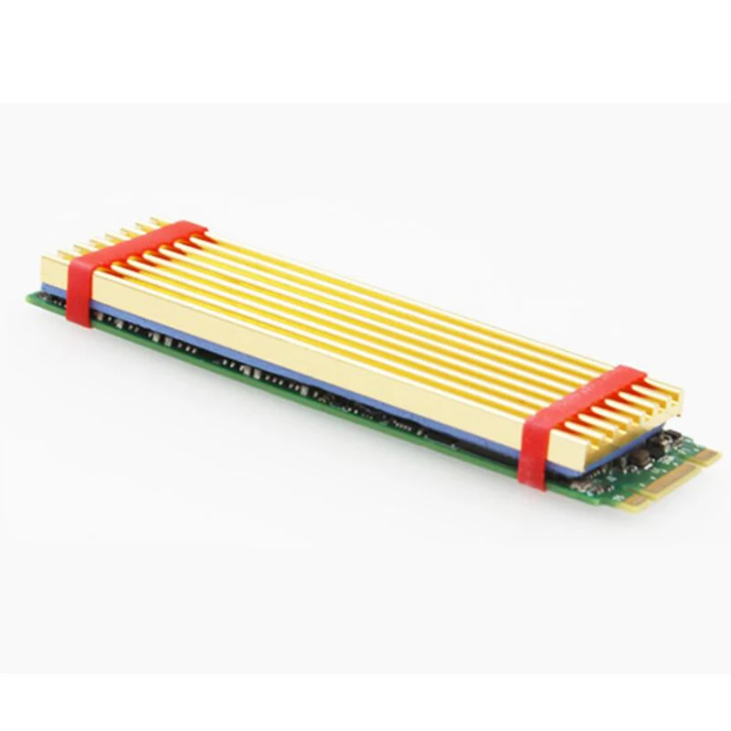 Теплоотдача Золотой бар NVME NGFF M.2 2280 теплоотдача алюминиевый лист