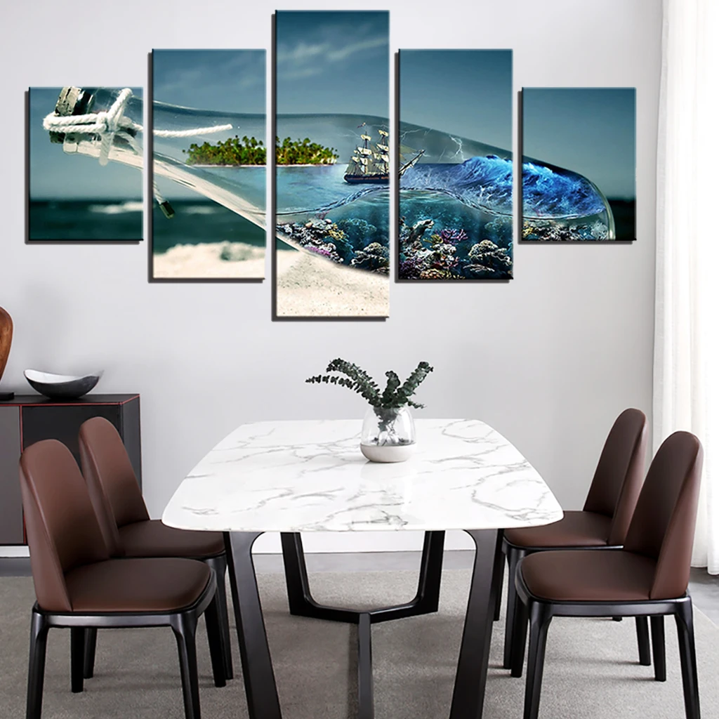 Модульный настенный плакат картины для гостиной домашний декор 5 панелей