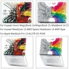Портативных ПК чехол для MacBook Pro 13 A1278 CD-ROM для Huawei Honor MagicBook 15 14 Matebook 13 14 AMD Ryzen защитный чехол с полной защитой