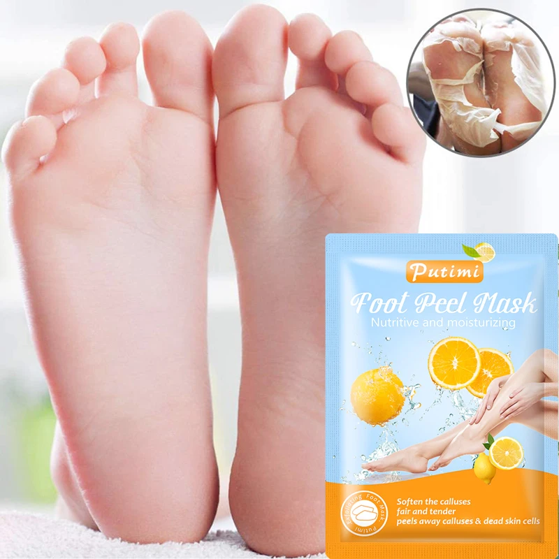 

8Pair Exfoliation for Feet Mask Remove Dead Skin Heels Foot Peeling Mask for Legs Socks for Pedicure Socks Exfoliating Foot Mask