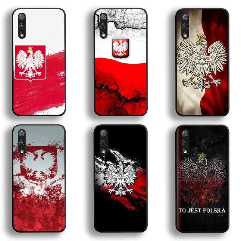 Чехол с флагом Польши для телефона Huawei Honor 30 20 10 9 8 8x 8c v30 Lite view 7A pro|Бамперы| |