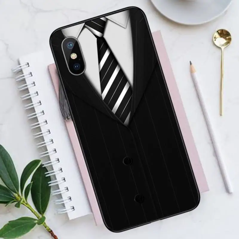 

Man Suit Shirt Tie Phone Case for iPhone 11 12 mini pro XS MAX 8 7 6 6S Plus X 5S SE 2020 XR