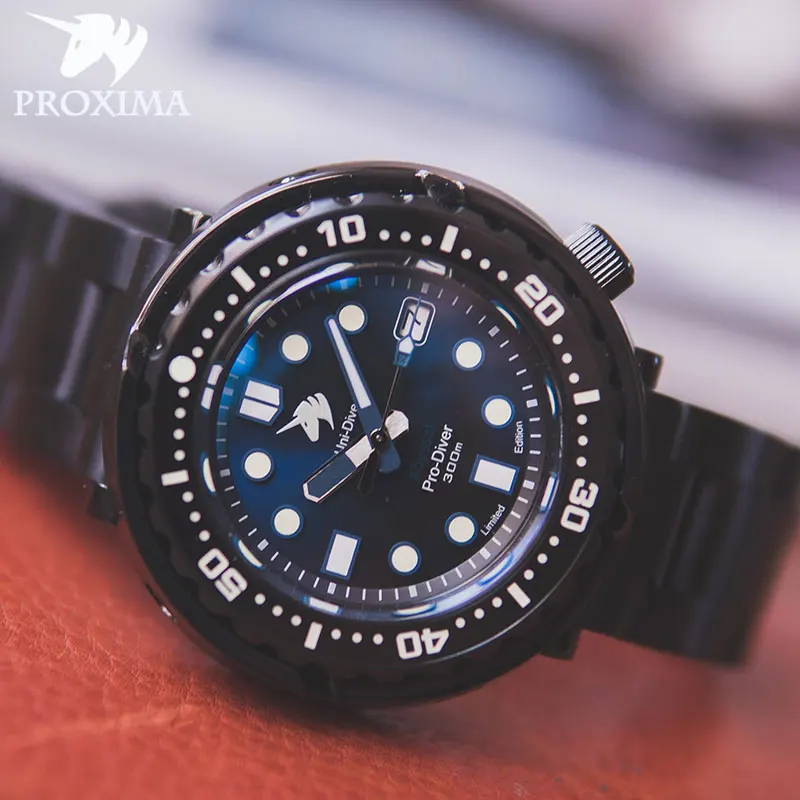 

Новинка 2021, автоматические мужские наручные часы из алюминиевого сплава, водонепроницаемые часы для дайвинга NH35 с керамическим ободком и с...