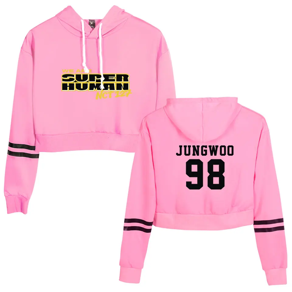 

Sexy Exposed Navel Hoodie Harajuku Kawaii Hoodie Hot Female New Hoodie Sweatshirt Print Casual Lucky Friday Hooded Full Short